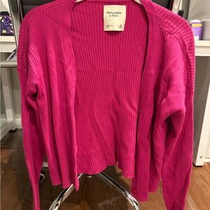 Abercrombie & Fitch Vibrant Pink Cardigan